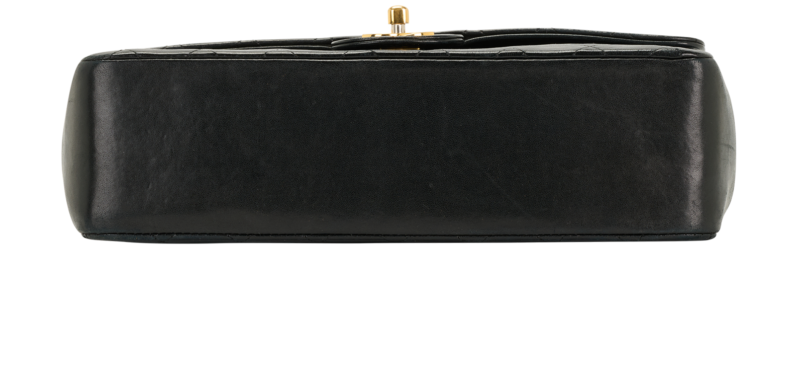 Medium Classic Double Flap, &pound;4,200, Handbags, Black, Lambskin Leather, Top view